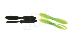 Hubsan Zestaw śmigieł H107-A36 4 szt. czarne/zielone do modeli X4 Cemare H107C