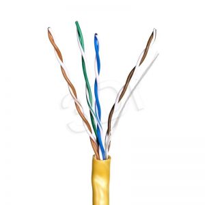 Kabel UTP Alantec KIU5PVCY305 ( kat.5e PVC 305m drut żółty )
