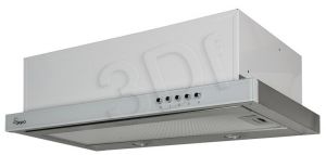 Okap Teleskopowy Akpo WK-7 LIGHT GLASS 60 INOX BIAŁY (Inox-Biały 197m3/h 600mm)