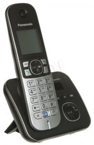 Panasonic Telefon bezprzewodowy KX-TG 6821PDB srebrno-czarny