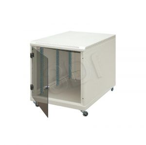 Triton Szafka rack 19  na kółkach RCA-12-A68-CAX-A1 (12U, 600x800mm, przeszklone drzwi, obciążalno