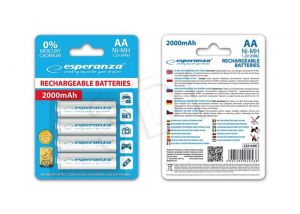 Esperanza Akumulator EZA104W AA NiMH 2000mAh 4szt.