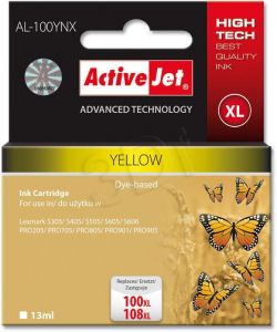 ActiveJet AL-100YNX tusz żółty do drukarki Lexmark (zamiennik Lexmark 100/108) Supreme