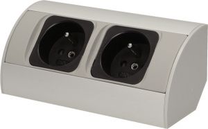 gniazdo meblowe 2x250v ac or-ae-1303/g orno - możliwość montażu - zadzwoń: 34 333 57 04 - 37 sklepów