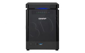 Serwer NAS QNAP TS-453mini-8G (Vertical HDD 4szt. Pamięć RAM 8GB Quad-core Intel Celeron 2.0GHz)
