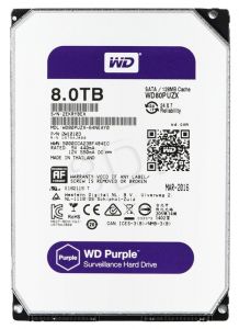 Dysk HDD Western Digital PURPLE 3,5\ 8000GB SATA III 128MB 5400obr/min WD80PUZX