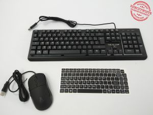 zestaw klawiatura i mysz g-lab combo-chromium/fr