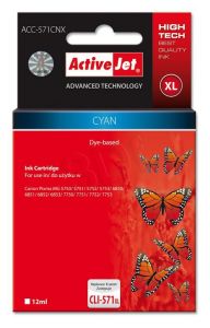 ActiveJet ACC-571CNX tusz cyan do drukarki Canon (zamiennik Canon CLI-571C XL) Supreme/ chip