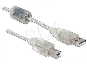 DELOCK KABEL USB AM-BM 2.0 + RDZEŃ FERRYTOWY 0.5M