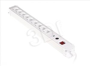 Surge protector 1.5M 9 SOCKETS Schucko WHITE