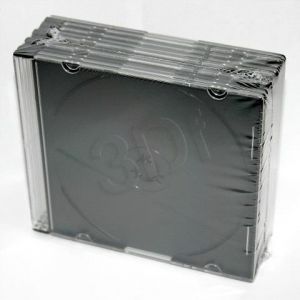 Pojedyńcze pudełko na CD  5,2mm czarny 10szt.