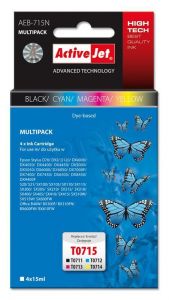ActiveJet AEB-715N multipack  tusz czarny, cyan, magenta, żółty do drukarki Epson (zamiennik Epson T