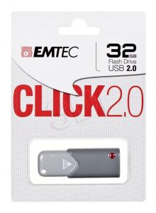 Emtec Flashdrive Click B100 32GB USB 2.0 ciemnoszary