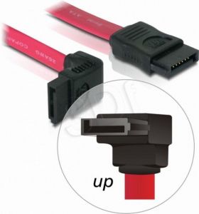Kabel Gembird ( SATA kątowy M-M 0.5m czerwony kątowy )