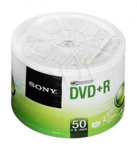 DVD+R Sony 50DPR47SB 4,7GB 16x 50szt. cake