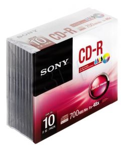 CD-R Sony 10CDQ80PS 700MB 48x 10szt. case