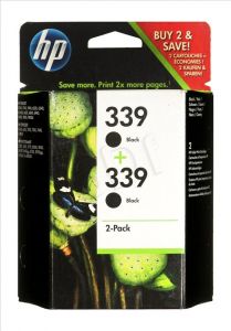 HP Tusz HP339x2=C9504EE, Zestaw 2xBk, 2xC8767EE