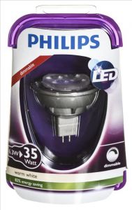 Philips żarówka LED 8718696490334 (punktowa 380lm 6,3W GU5.3 ciepła biel)