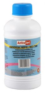 Activejet uniwersalny tusz cyan do uzupełnień 250ml URB-250C