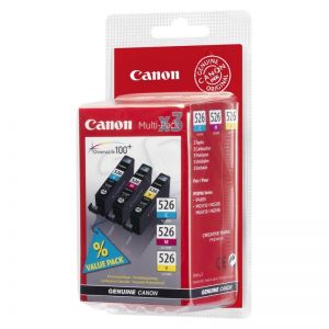 CANON Tusz CLI-526C/M/Y=CLI526 CMY=4541B009, Zestaw CMY, CLI526C+CLI526M+CLI526Y