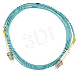 Patchcord światłowodowy MM Alantec ( LC-LC OM3 50/125 duplex LSOH 3m turkusowy )