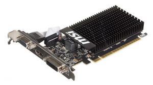 MSI GeForce GT 710 1024MB DDR3/64bit DVI/HDMI PCI-E (954/1600) (Low Profile) (chłodzenie pasywne)