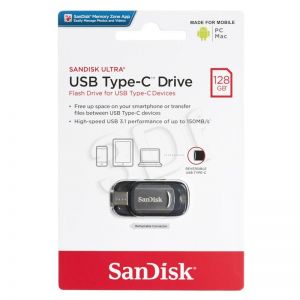 Sandisk Flashdrive 128GB USB Typ-C szary