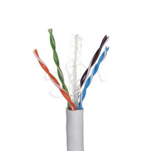 MADEX kabel, drut U/UTP 4PR 23AWG kat.6 PVC 100m szary - 100% miedź