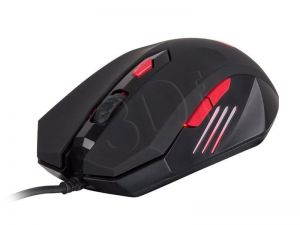 Mysz przewodowa Natec optyczna Genesis G66 2000dpi czarno-czerwona
