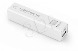 ESPERANZA POWER BANK ERG 2400mAh BIAŁY EMP102W