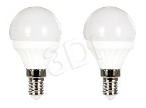 Activejet żarówka LED SMD AJE-DS3014G-C DB (kulista 320lm 4W E14 biały zimny) 2 szt.