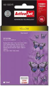 ActiveJet AB-1000YR tusz żółty do drukarki Brother (zamiennik Brother LC1000Y, LC970Y) Premium
