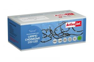 Activejet Lampki choinkowe AJE-CHAIN100 (100 LED zielony 10m) czarny przewód