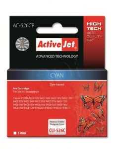ActiveJet AC-526CR tusz cyan do drukarki Canon (zamiennik Canon CLI-526C) Premium/ chip