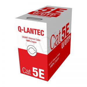 Alantec kabel drut UTP Q-Lantec KIU5PVC305NC ( kat.5e PVC 305m szary )