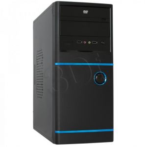 Obudowa microATX Akyga AK12BL Czarny + wstawki niebieskie (bez zasilacza)