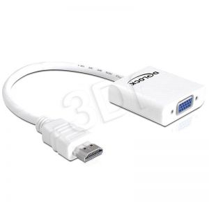 Adapter video Delock HDMI - VGA M-F