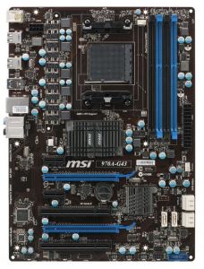 MSI 970A-G43 AMD 970 Socket AM3+ (2xPCX/DZW/GLAN/SATA3/USB3/RAID/DDR3/CROSSFIRE)