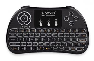 savio kw-02 - podświetlana mini klawiatura bezprzewodowa - możliwość montażu - zadzwoń: 34 333 57 04