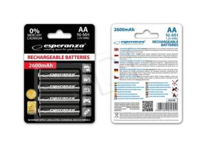 Esperanza Akumulator EZA106 AA NiMH 2600mAh 4szt.