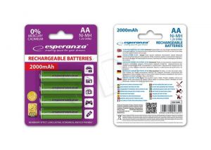 Esperanza Akumulator EZA104G AA NiMH 2000mAh 4szt.