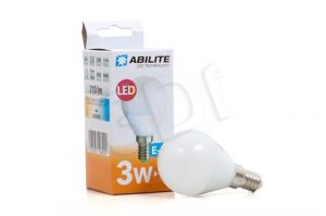 Abilite żarówka LED SMD 3528 (kulista 210lm 3W E14 ciepła biel)