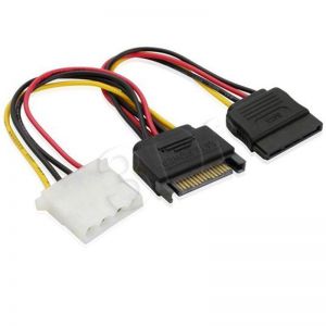 AKYGA ADAPTER SATA M / SATA F + MOLEX AK-CA-32