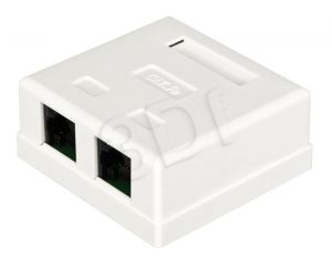 Gniazdo 2xRJ45 kat.5e UTP Alantec biały
