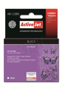 ActiveJet AB-123BN tusz czarny do drukarki Brother (zamiennik Brother LC123Bk) Supreme