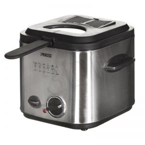 Frytownica Princess 182611 z fondue (1,2l 840W srebrno-czarna)