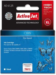 ActiveJet AE-612R tusz cyan do drukarki Epson (zamiennik Epson T0612) Premium