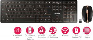 zestaw klawiatura i mysz cherry dw 9000 slim