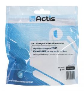 Actis KH-652BKR tusz czarny do drukarki HP (zamiennik HP 652 F6V25AE) Standard