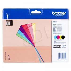 BROTHER Tusz LC223VALBP=LC-223VALBP, Zestaw CMYBk, LC223C+LC223M+LC223Y+LC223BK